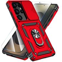 Capa SunStory para Samsung Galaxy S25 Ultra - Vermelha