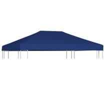 Capa superior para gazebo VidaXL poliéster resistente à água azul 4x3m Capa superior para gazebo VidaXL poliéster resistente à água azul 4x3m