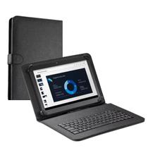 Capa Suporte com Teclado Integrado 7" + Película de Plástico - Kit Prático e Durável para Tablet