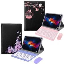 Capa Suporte Para Tablet Lenovo Tab M10 + Teclado e Mouse Bluetooth