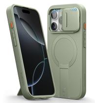 Capa SURITCH para iPhone 16 Pro com Capa de Câmera Deslizante Verde