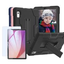 Capa Survivor com Suporte Para Tablet Lenovo Tab M9 Super Resistente + Película