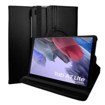 Capa Tab A7 Lite T220 T225 8.7 Giratória + Pelicula - Preta