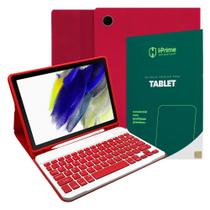 Capa Tab A8 2022 10.5 Com Teclado Pelicula Hprime - Vermelha