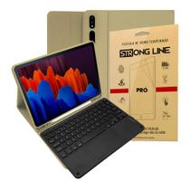 Capa Tab S7 Plus 12. 4 Case Com Teclado Touchpad + Pelicula de Vidro Premium