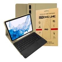 Capa Tab S8 Plus 12. 4 Case Com Teclado e Touchpad + Pelicula de Vidro Premium