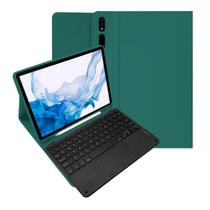 Capa Tab S8 Plus 12.4 Case Smart com Teclado Touchpad Magnético Anti Impacto Premium