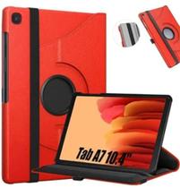 Capa Tablet Galaxy Tab A7 10.4 T500 T505 Giratória Executiva Rotação - Vermelha