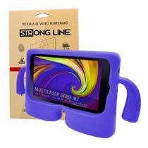 Capa Tablet Multilaser M7 Infantil Macia + Pelicula - Verde - Strong Line