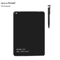 Capa Tablet Pro 12.9 2017 2 Geraçao + Caneta Touch Nf Preto