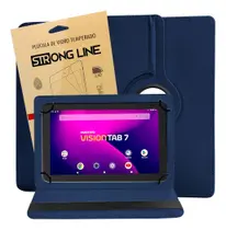 Capa Tablet Vision Tab 7 Positivo Anti Queda Com Suporte E Encaixe Perfeito + Pelicula de Vidro