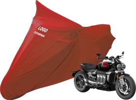 Capa Tecido Resistente Para Moto Com Logo Triumph Rocket 3 R