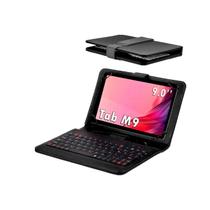 Capa Teclado Couro Para Tablet Lenovo Tab M9 Tela 9'' Polegadas