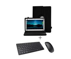 Capa + Teclado E Mouse Bluetooth Para Tablet Positivo Oreo Go