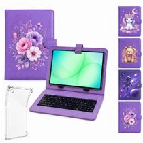 Capa teclado infantil Personalizado unicornio p/ Tablet tab Samsung Galaxy A11+ Capa teclado infantil Personalizado unicornio p/ Tablet tab Samsung Galaxy A11+