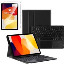 Capa teclado magnético para Redmi Pad SE 11 + pelicula vidro CORES:Preto Capa teclado magnético para Redmi Pad SE 11 + pelicula vidro CORES:Preto