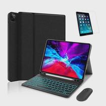 Capa Teclado Mouse Bluetooth compatível p/ iPad Air 3 10.5 Pel Capa Teclado Mouse Bluetooth compatível p/ iPad Air 3 10.5 Pel