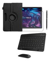Capa + Teclado + Mouse + Caneta+ Película Para Vision Tab 10