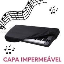 Capa teclado musical 5/8 nylon600 61 teclas - preto 5/8