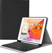 Capa Teclado P/ iPad 7 8 9 Tela 10.2 Couro Bluetooth S/ Fio
