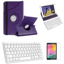 Capa/Teclado/Pel para Galaxy Tab A8 SM X200/X205 10,5" Roxo