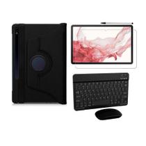 Capa Teclado Pelíc. Caneta Mouse P/ Galaxy Tab S8+ X800 X806 Capa Teclado Pelíc. Caneta Mouse P/ Galaxy Tab S8+ X800 X806