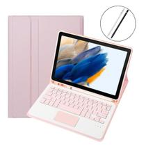Capa Teclado + Pencil Tablet Samsung A8 10.5 X205 Rosa