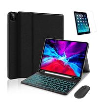 Capa Teclado Retroiluminado Mouse Bluetooth iPad 8ª 10.2 Pel