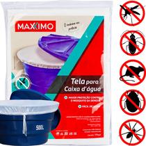 Capa Tela para Caixa D'água 500L Redonda Proteção Dengue Sujeiras Mosquitos Insetos DENGUE Sujeiras
