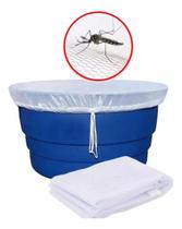 Capa Tela Para Caixa Dágua Redonda 500 Litro Contra Dengue