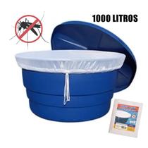 Capa Tela protetora para caixa d'água 1000L redonda proteção contra dengue sujeiras mosquitos Insetos
