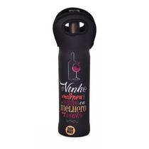 Capa Térmica Para Garrafa de Vinho em Poliéster 750/1000ml