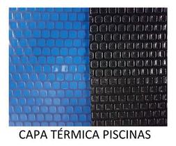 Capa Térmica Piscina 4,00 X 2,00 - 300 Micras - Blue/Black - Capa Bolha 4 x 2
