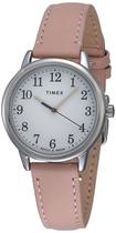 Capa Timex Easy Reader de 30 mm em couro blush prateado Capa Timex Easy Reader de 30 mm em couro blush prateado