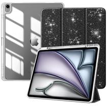 Capa TiMovo para iPad Air de 13 polegadas com porta-lápis preta brilhante Capa TiMovo para iPad Air de 13 polegadas com porta-lápis preta brilhante