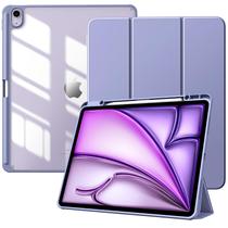 Capa TiMovo para iPad Air de 13 polegadas com porta-lápis - roxa