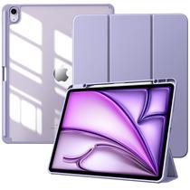 Capa TiMovo para iPad Air de 13 polegadas com porta-lápis Taro Purple