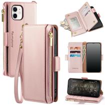 Capa tipo Carteira Antsturdy para iPhone 12 (6.1") - Ouro Rosa