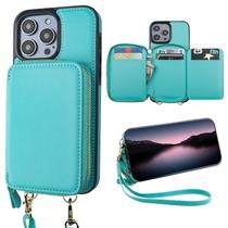 Capa tipo carteira Bocasal com bloqueio de RFID para iPhone 14 Pro Max verde