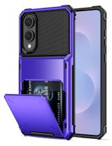 Capa tipo carteira COOYA para Samsung Galaxy S25 Edge 6,7" roxa