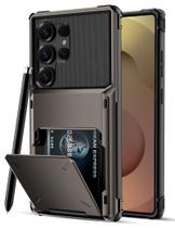 Capa tipo carteira COOYA para Samsung Galaxy S25 Ultra 6,9" Gunmetal