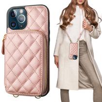 Capa tipo Carteira Crossbody Bocasal para iPhone 12 Pro Max (6.7")