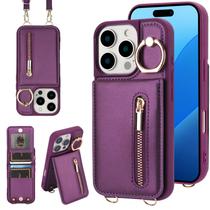 Capa tipo carteira crossbody Jcxtrombulous para iPhone 12 Pro Max