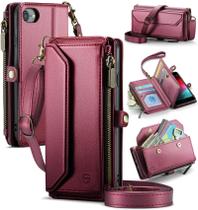 Capa tipo Carteira Crossbody para iPhone SE/7/8 - Compatível com Strapurs Capa tipo Carteira Crossbody para iPhone SE/7/8 - Compatível com Strapurs