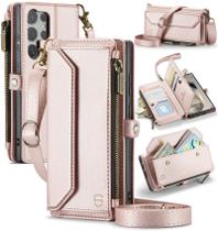 Capa tipo Carteira Crossbody Strapurs para Samsung Galaxy S24 Ultra 5G
