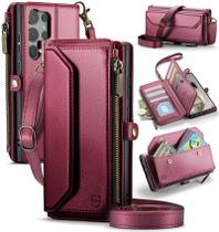 Capa tipo Carteira Crossbody Strapurs para Samsung Galaxy S24 Ultra 5G