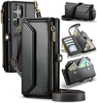 Capa tipo Carteira Crossbody Strapurs para Samsung Galaxy S24 Ultra 5G