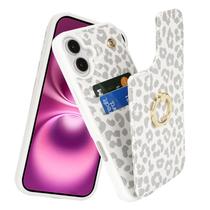 Capa tipo carteira de celular Lipvina para iPhone 16 Plus 6,7" branca Capa tipo carteira de celular Lipvina para iPhone 16 Plus 6,7" branca