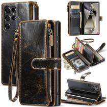 Capa tipo carteira de couro Deekeewe para Samsung Galaxy S25 Ultra 5G Capa tipo carteira de couro Deekeewe para Samsung Galaxy S25 Ultra 5G