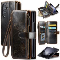 Capa tipo carteira Deekeewe para Samsung Galaxy Z Fold 7 5G em couro PU
